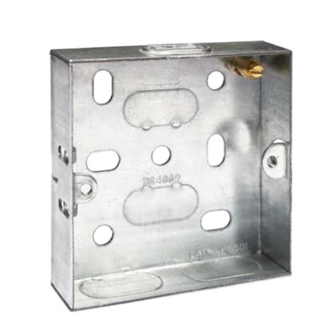 bg electrical steel knockout box 2gang 25mm silver|HGS07/C4.